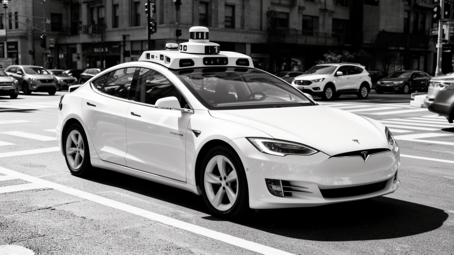 Autonomous vehicle at an urban intersection